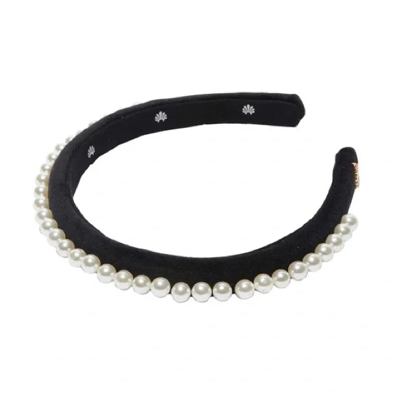 Lele Sadoughi | Accessories | Lele Sadoughi Jet Pearl Velvet  display picture 2